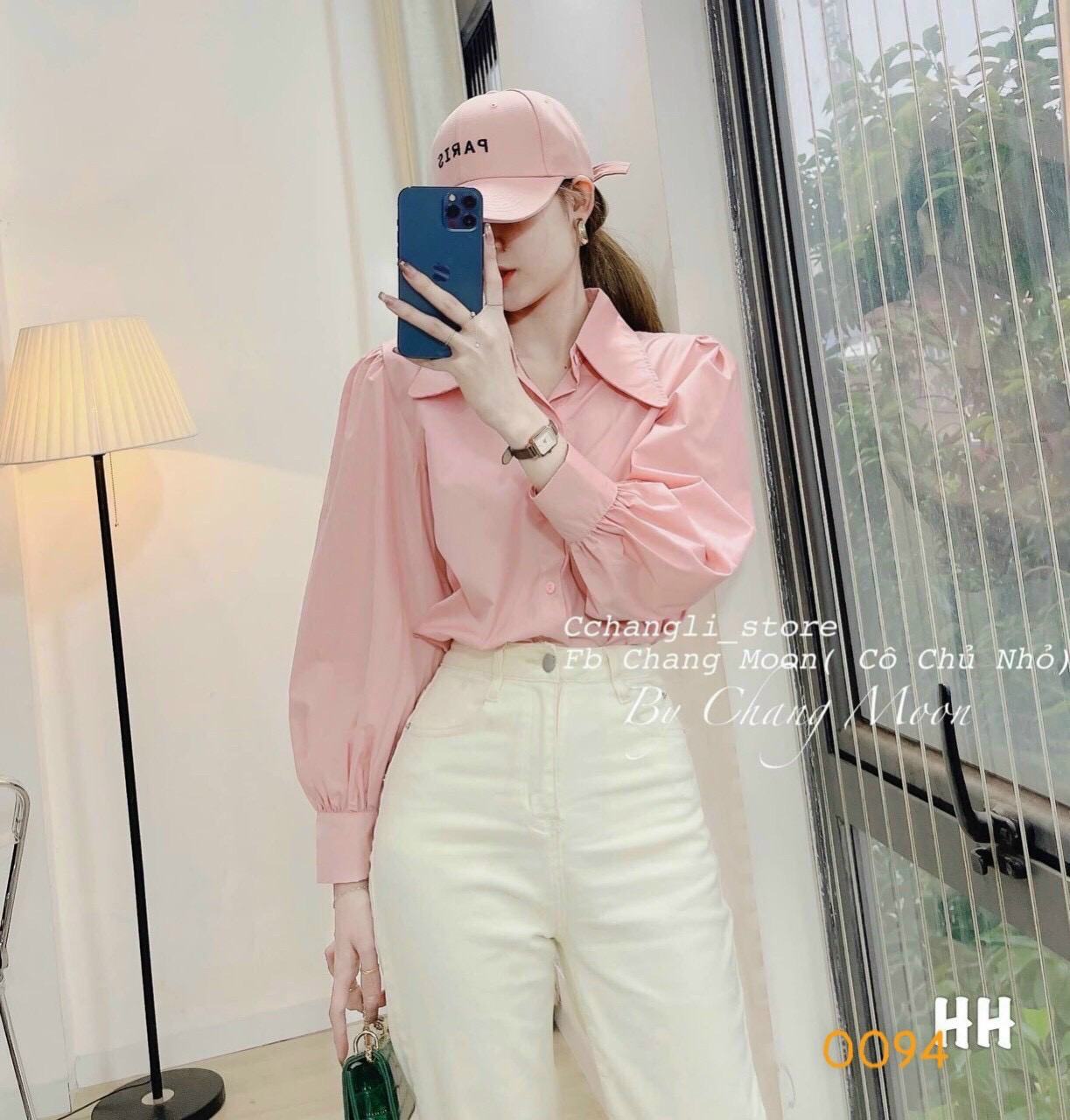 Áo sơ mi tay phồng cực xinh-MTB