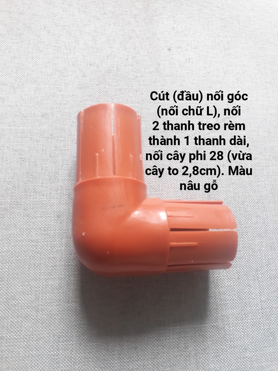 Cút (Đầu) Nối 2 Thanh Treo Rèm Thành 1 Thanh Dài