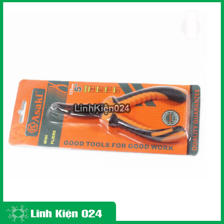 Kìm mỏ nhọn cong Asaki AK-8366