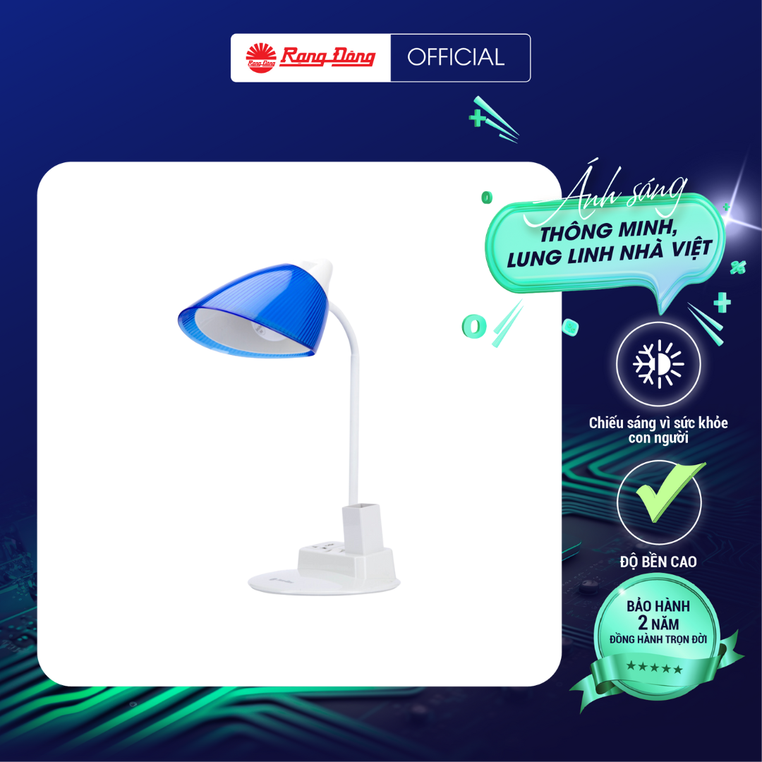 Đèn bàn bảo vệ thị lực thương hiệu Rạng Đông Model: RD-RL-40 Sử dụng bóng led 8W