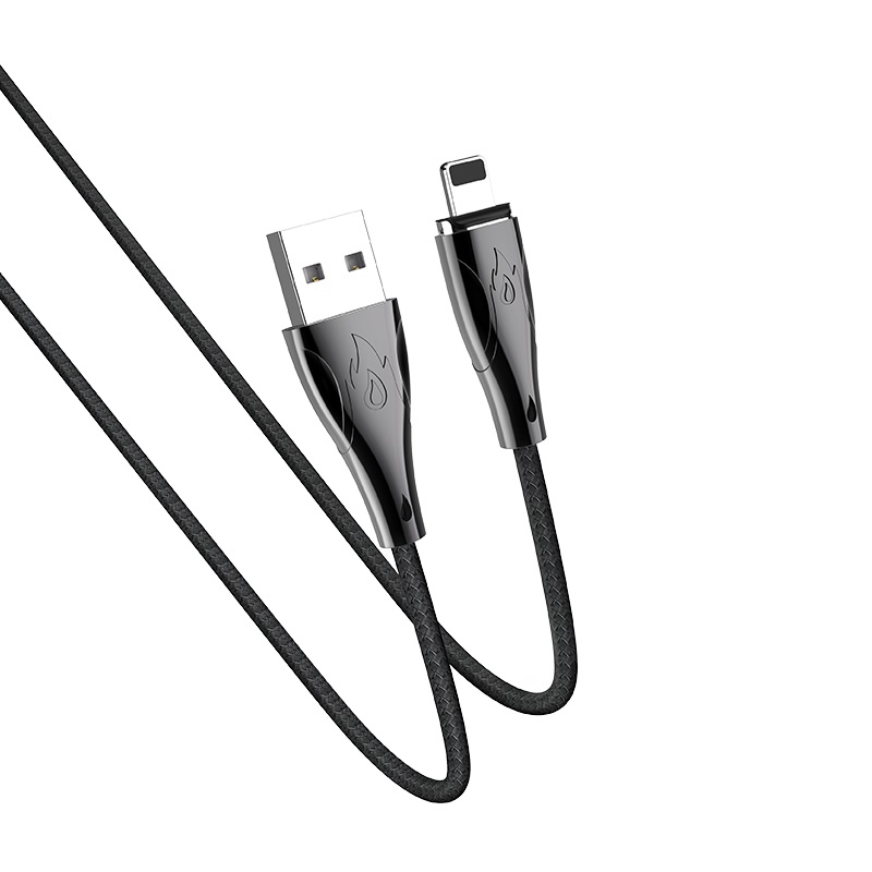 [HCM]CÁP SẠC NHANH DÂY DÙ NAM CHÂM HOCO U75 - 3.0A DÀI 1M2 ( LIGHTNING)