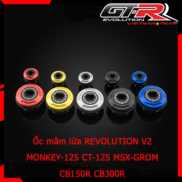 [Chính hãng] Ốc mâm lửa REVOLUTION V2 gắn cho các dòng xe HONDA