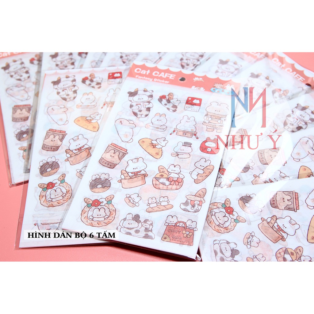 Sticker HÌNH DÁN BỘ 6 TẤM