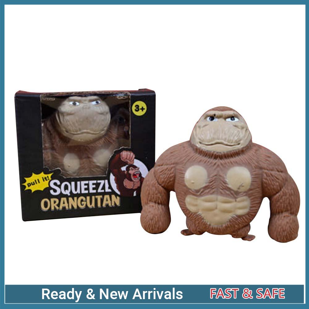 TikTok Decompression Toys Gorilla Pinching Toy Ape Stretchy Squishy Antistress Squeeze Elastic Funny Monkey Toy