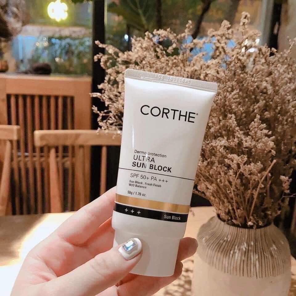 Kem Chống Nắng Corthe 50g - Kiềm Dầu, Nâng Tông Tự Nhiên Và Không Gây Bí Da