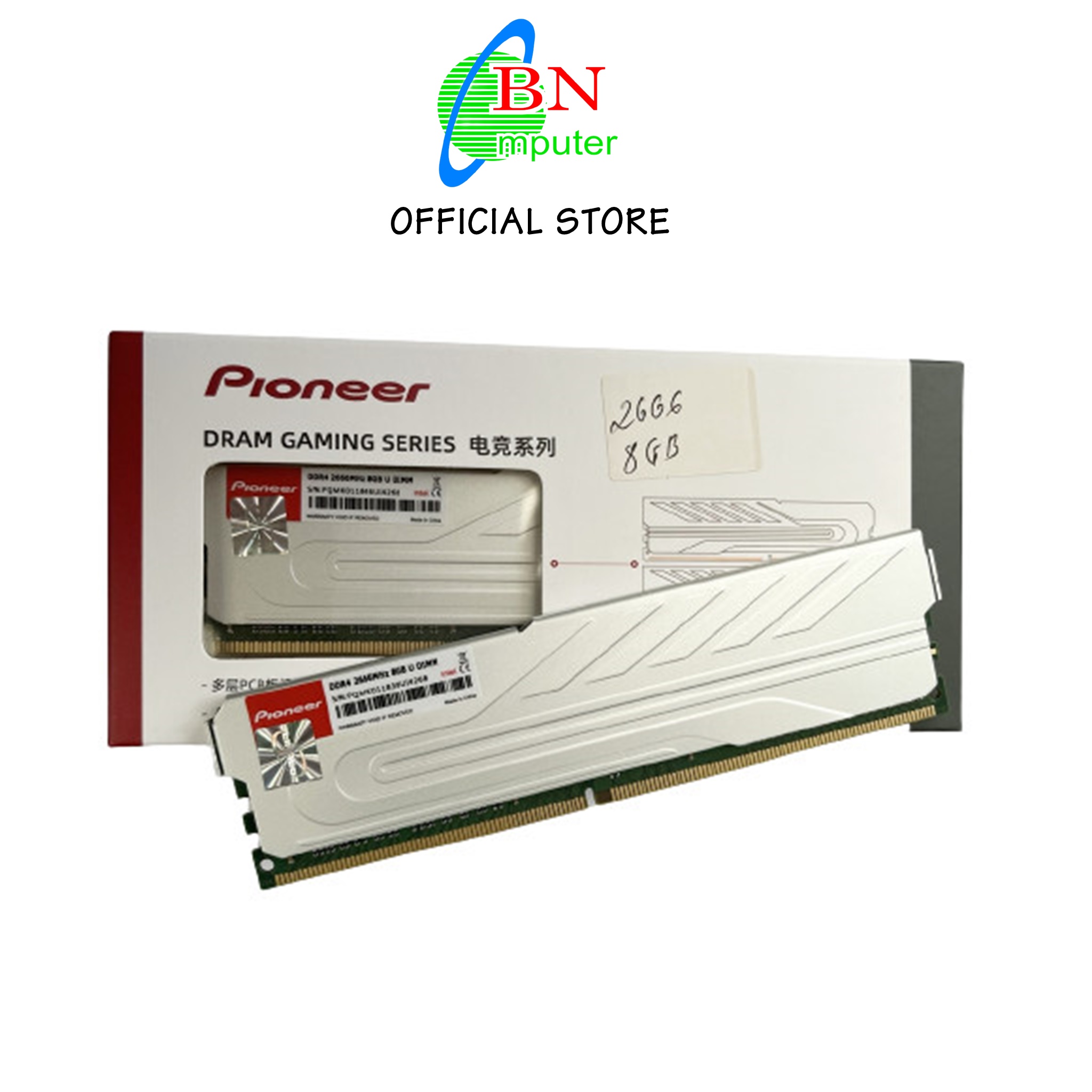 Ram Pioneer 8GB DDR4 Bus 2666 3200 MHz dùng cho máy tính để bàn