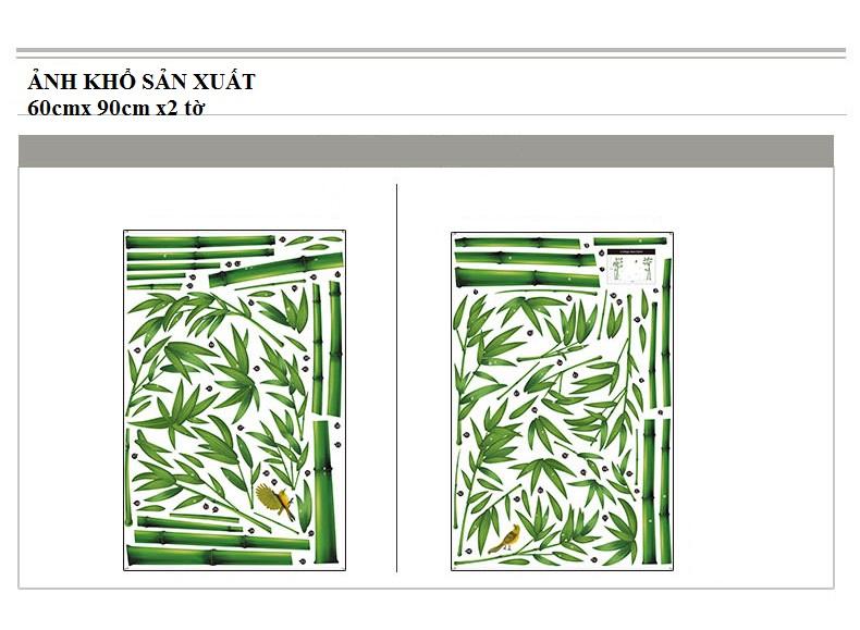 Decal dán tường Cây tre- C11-flowerdecal-Scenedecal