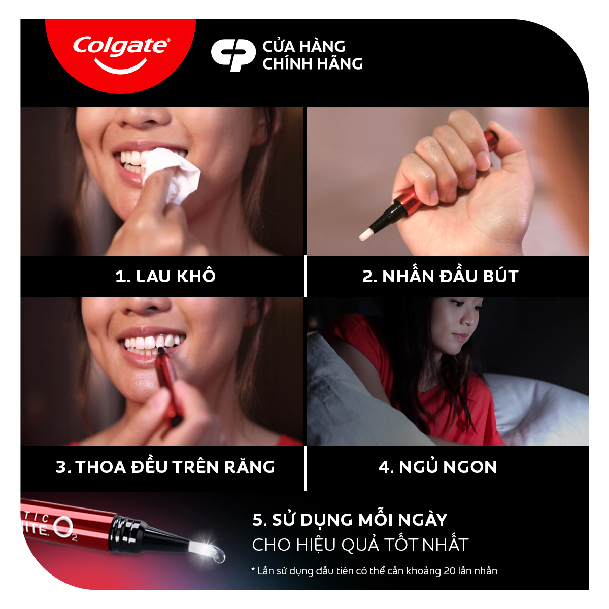 Bút làm trắng răng Colgate Optic White O2 2,5ML