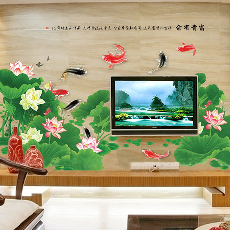 Size lớn Decal dán tường AO SEN Sticker Tranh Dán Tường -Decal dán tường cây xanh ,Decal dán tường hoa lá
