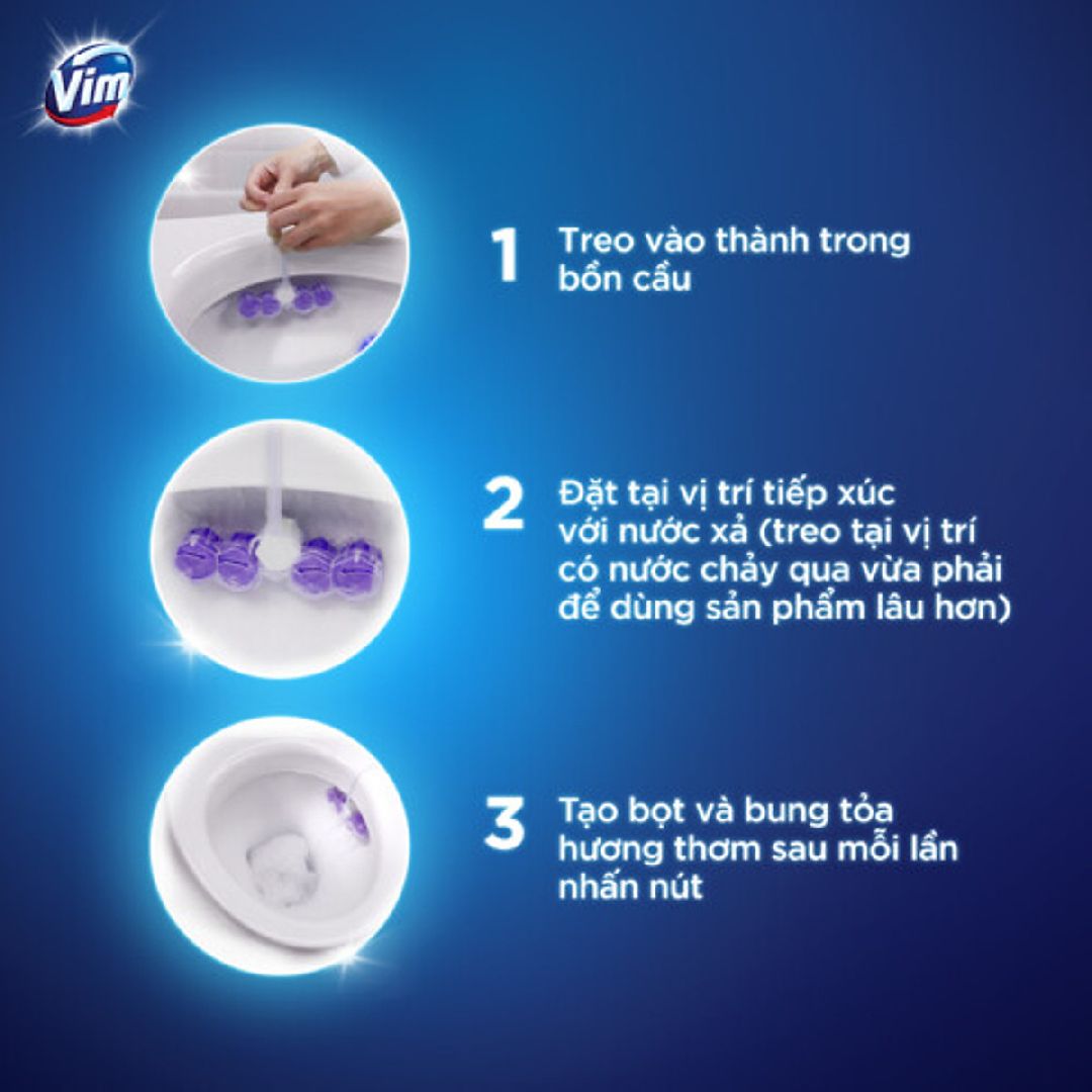 Viên Treo Bồn Cầu Vim Power 55g