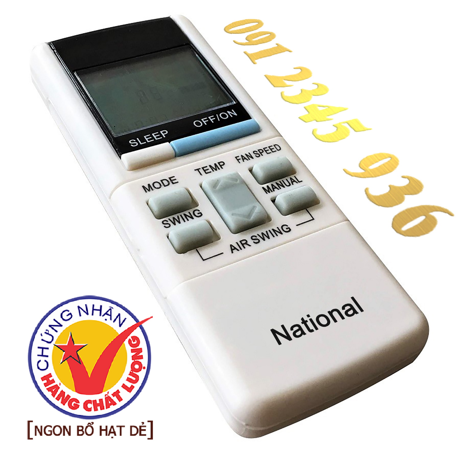Điều khiển National [HÀNG ĐẸP] cho điều hòa. (Mẫu số 3)
