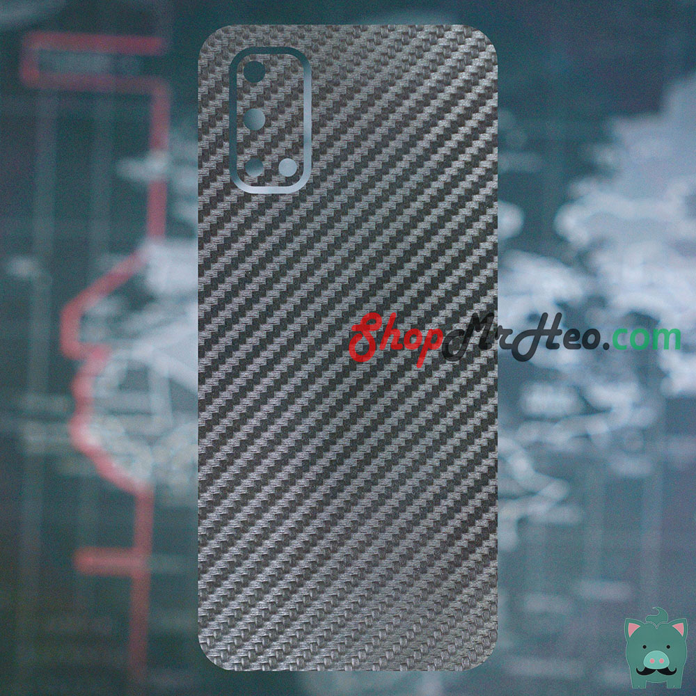 [HCM]SKin Dán Mặt Sau Lưng Vân Nhôm Realme Q2