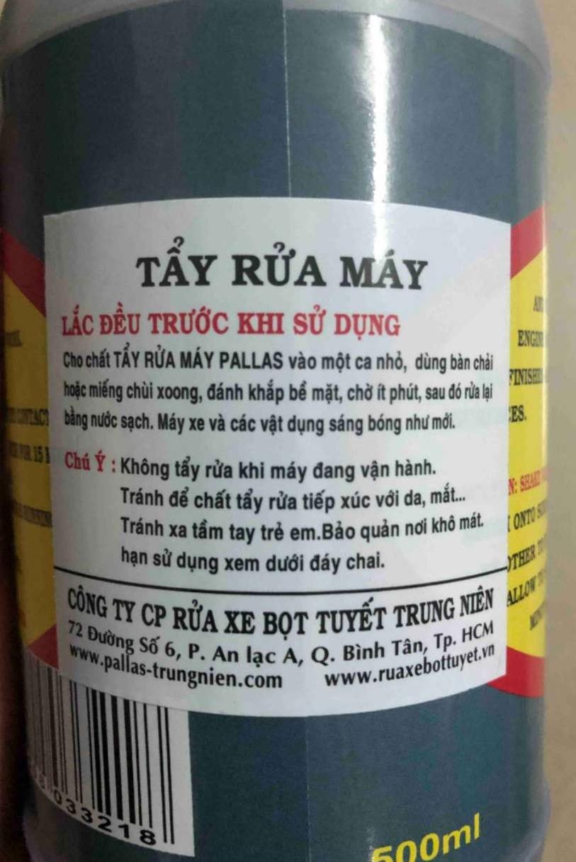 dung dịch vệ sinh lốc máy