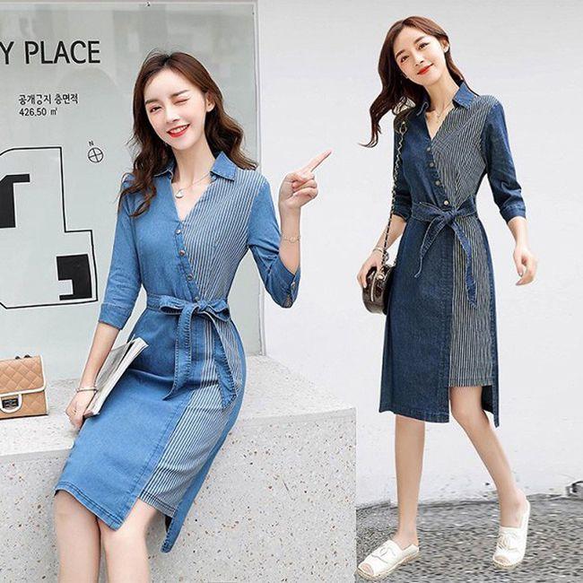 ĐẦM JEAN PHỐI SỌC CAO CẤP