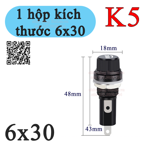 Cầu chì thủy tinh 6x30mm 0.5A/1A/2A/3A/4A/5A/6A/7A/8A/10A/15A/20A/25A/30A