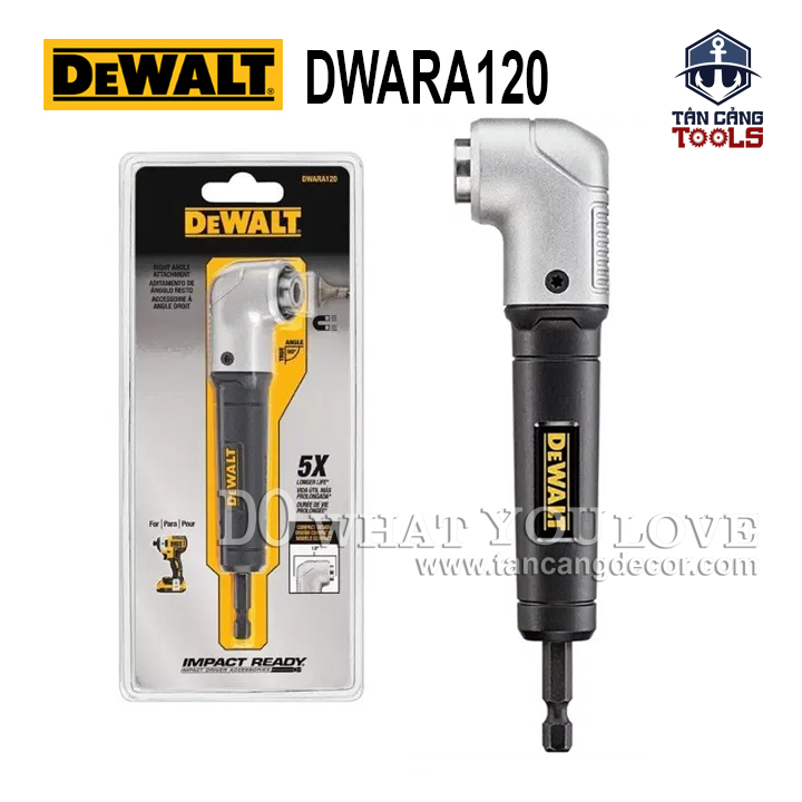 Đầu chuyển bắn vít góc dewalt dwara120 – right angle attachment