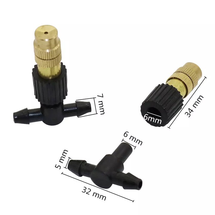 Combo 10 Béc phun sương đồng tưới lan, sân vườn