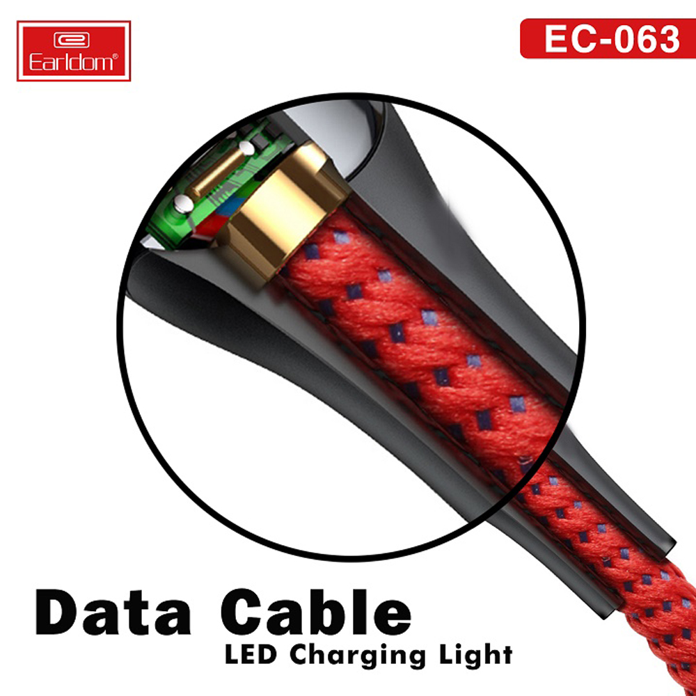 Cáp sạc tự ngắt dành cho iPhone cổng Lightning Earldom EC-063i