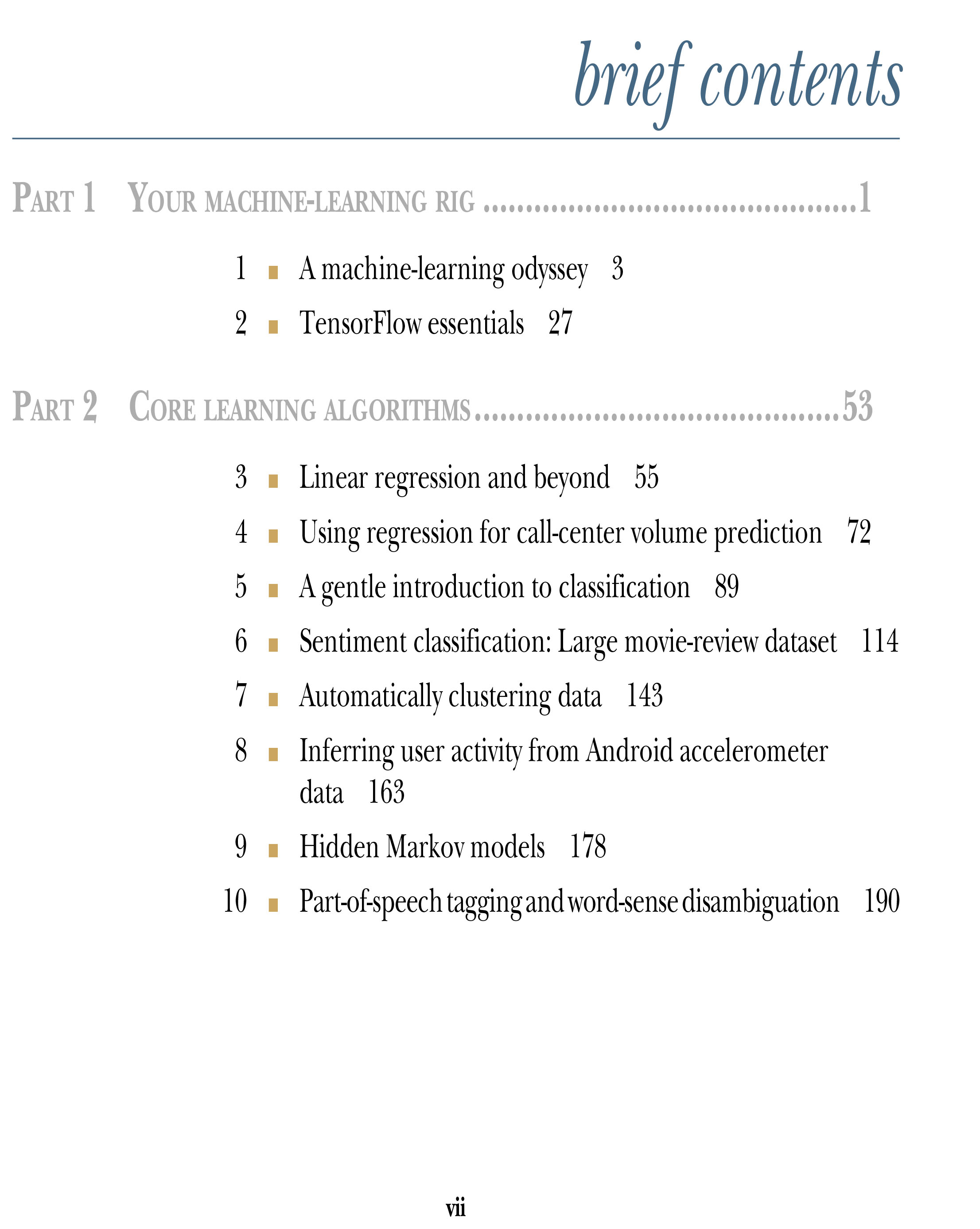 Machine Learning with TensorFlow