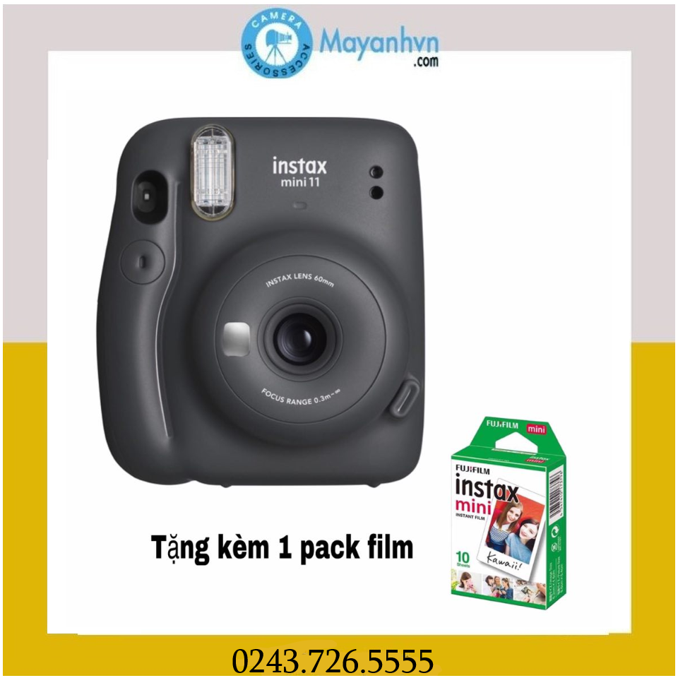 Máy Chụp ảnh Lấy Ngay Fujifilm Instax Mini 11- Hàng Chính Hãng- Tặng Kèm 1 Pack Film Có Giá Tốt Máy Chụp ảnh Lấy Ngay Fujifilm Instax Mini 11- Hàng Chính Hãng- Tặng Kèm 1 Pack Film Có Giá Tốt
