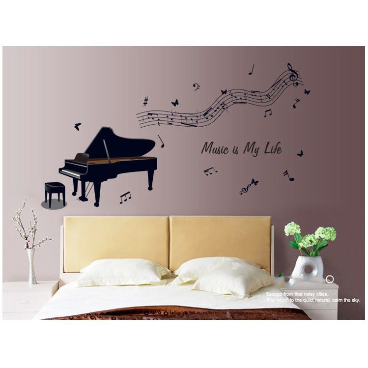 [HCM]Decal Dán Tường Âm Nhạc 4 - Dkn055