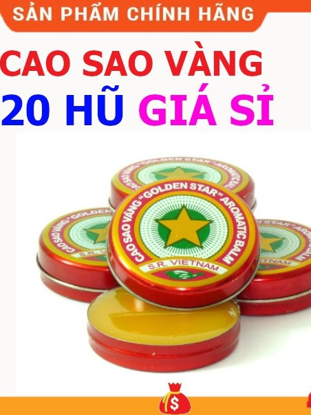 Dầu cù là (cao xoa bóp) cao sao vàng 20 HỘP x 3g