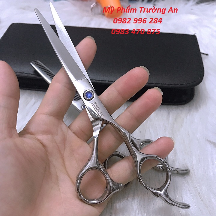 Bộ kéo cắt tóc Nhật Bản cao cấp Tony&guy[mua bộ kéo tặng kèm một bao da ]