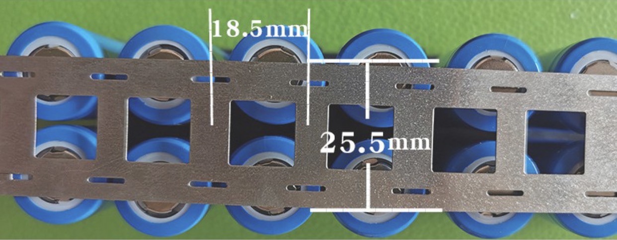 Kẽm đôi 2 hàng 0.2*25 mm, hàn cell Pin 18650.