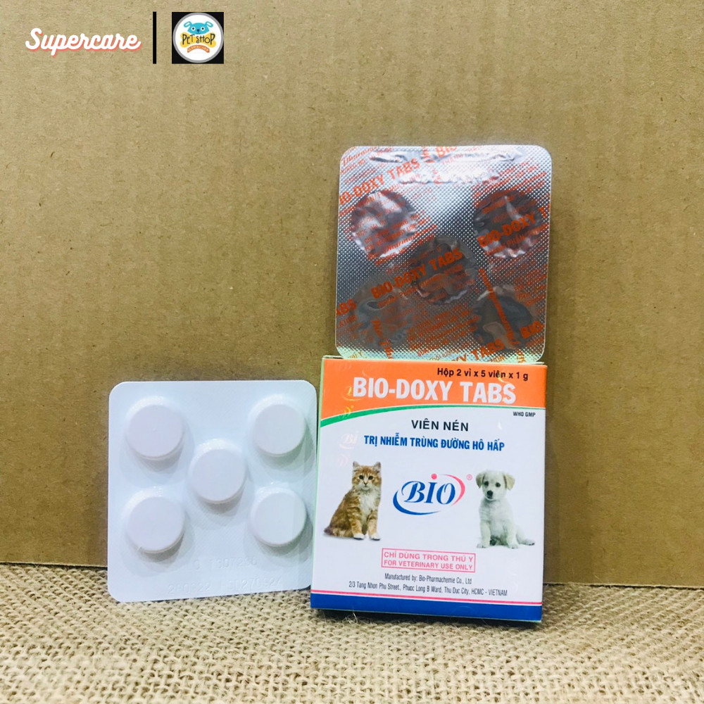 Doxy Tabs Nhiễm Trùng Đường Hô Hấp Chó Mèo (10 Viên)