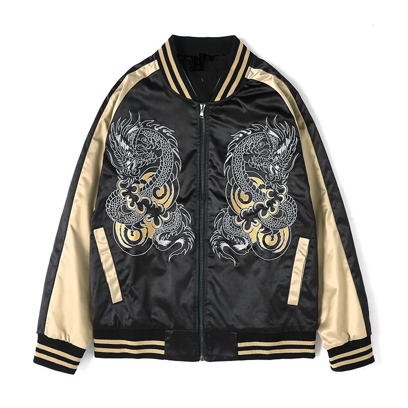 Áo Khoác Nhẹ Chống Nắng Nam Nữ Khóa Kéo In Hình Con Rồng Kiểu Dáng Hàn Quốc Thanh Lịch Thời Trang FORYOU AO KHOAC NAM 9000030C