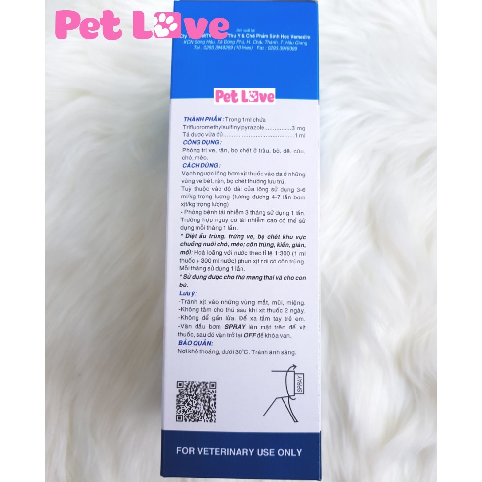 Vime Frondog diệt ve rận, bọ chét chó mèo