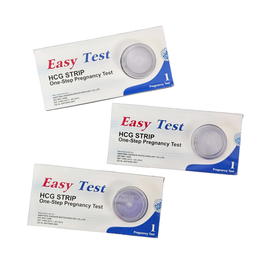 [CHÍNH HÃNG] Que thử thai nhanh Easy HCG Strip One Step Pregnancy Test dụng cụ phát hiện thai sớm, chính xác [HỎA TỐC]