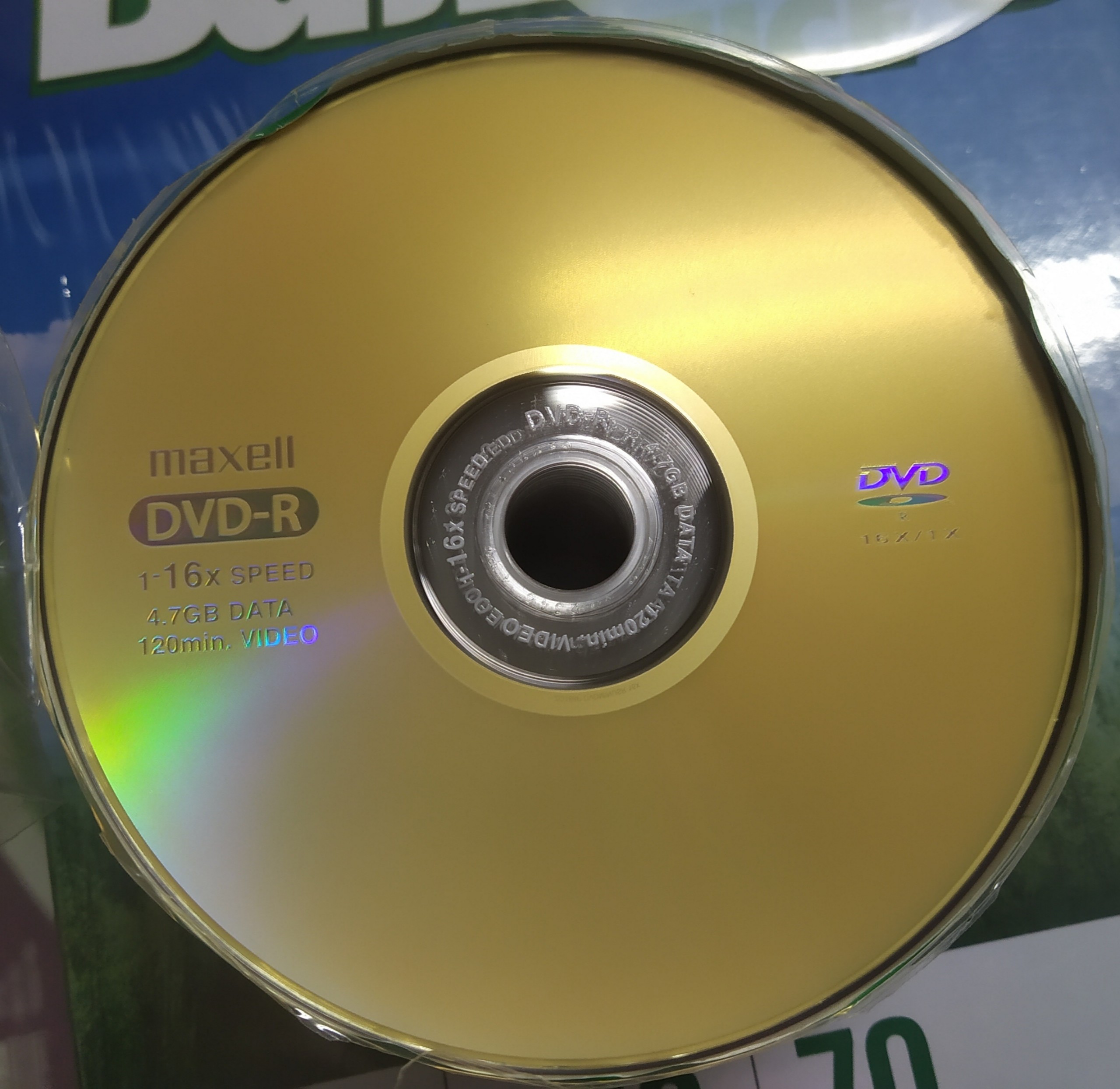 Combo 5  Đĩa trắng DVD-R Maxell (không vỏ)