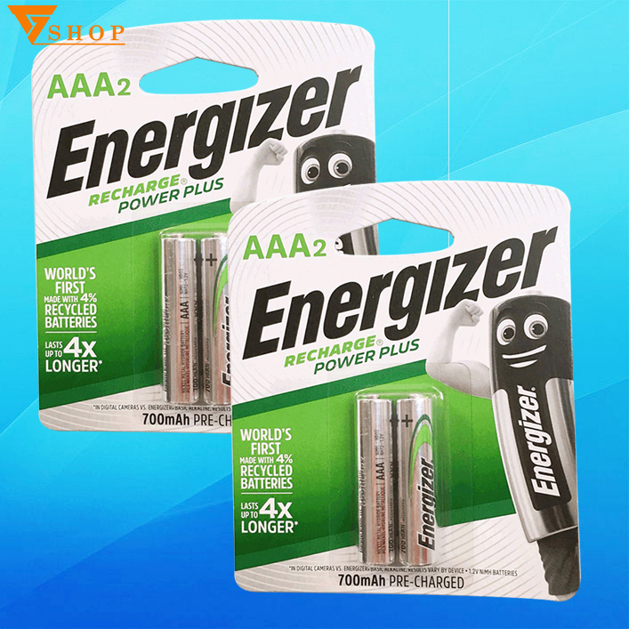 2 vỉ Pin sạc AAA  Energizer 700mah (pin sạc đũa ) - Vỉ 2 viên