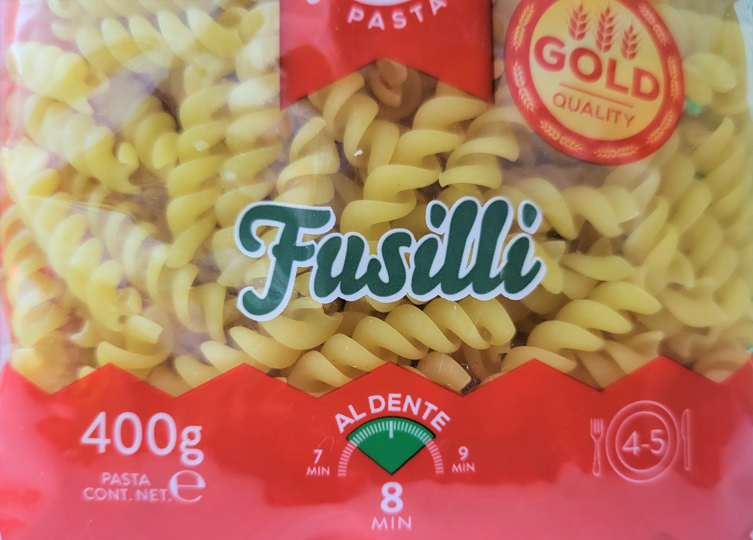 [Gói 400g] NUI XOẮN [Italia] PANZANI Fusilli Pasta