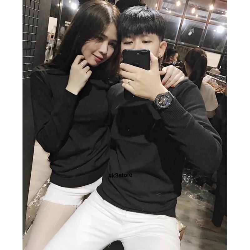 Áo len đôi - Áo len nam nữ cổ lọ