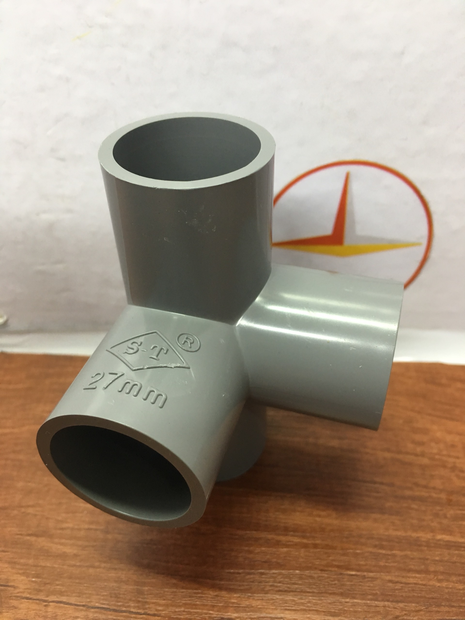 4-Way Corner Angle Pieces (Corner Cross) Phi 27 (5 Pieces)