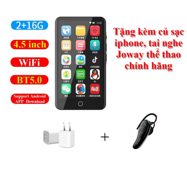 (Quà tặng trị giá 249k) Máy Nghe Nhạc RUIZU H8 WIFI Android MP3 player Bluetooth 5.0 Touch Screen 4.0inch 16GB music mp3 player with Speaker,FM,E-book,Recorder,Video