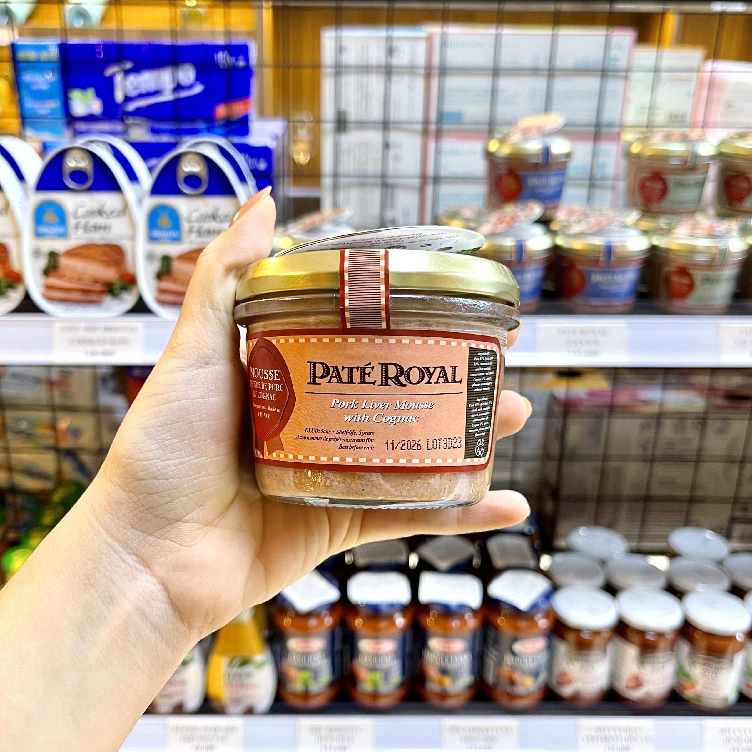 Pate royal vịt vị tiêu xanh / gan gà vịt / gan lợn cognac 180g