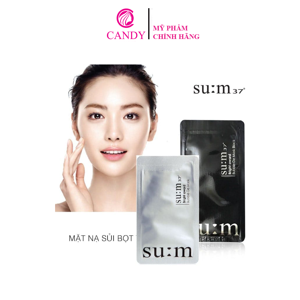 [Hoàn Tiền 8%]Mặt Nạ Sủi Bọt Thải Độc Trắng Da Su:m 37 Bright