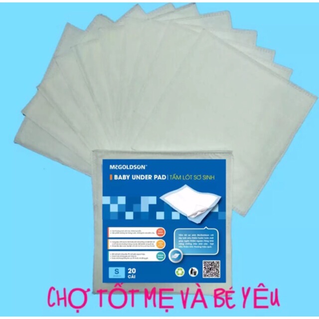 [HCM]COMBO 20 TẤM LÓT PHÂN SU TẤM LÓT SƠ SINH CHỐNG THẤM
