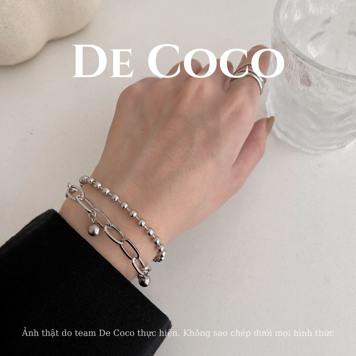 [KHÔNG ĐEN GỈ] Vòng tay layer xích Meret De Coco