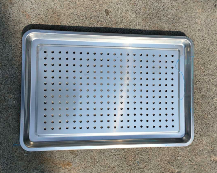 Khay inox có lỗ hấp đa năng hấp bánh bao 40*60