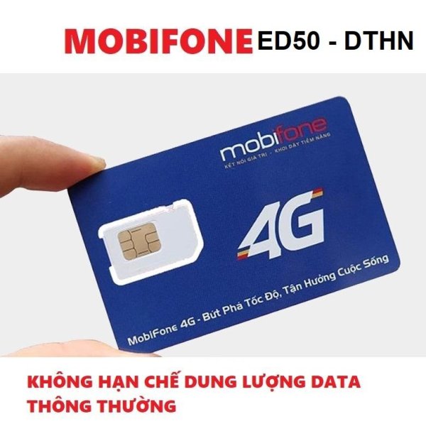 Sim Mobifone 4G gói DTHN- ED50  - ưu đãi siêu hấp dẫn - BẢO HÀNH 1 ĐỔI 1 từ MƯỜNG THANH ROYAL