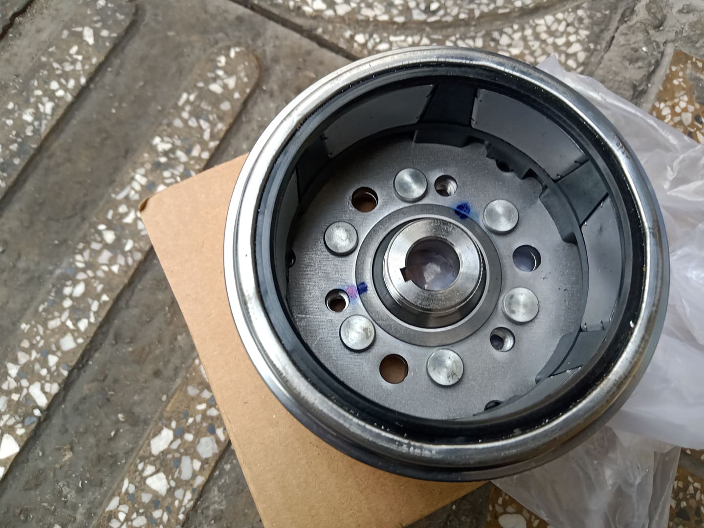 Vô lăng 6 cục xe Wave Alpha Wave Rs Honda loại 1