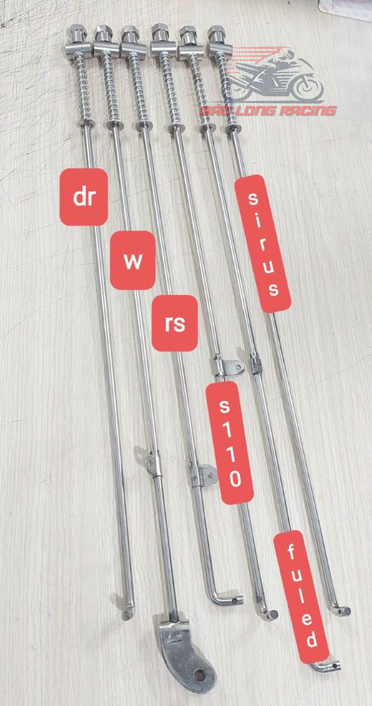 Combo Đũa thắng Inox + lò xo Inox gắn Wave,Dream,Wave RS Wave s110 Sirius Fu Led