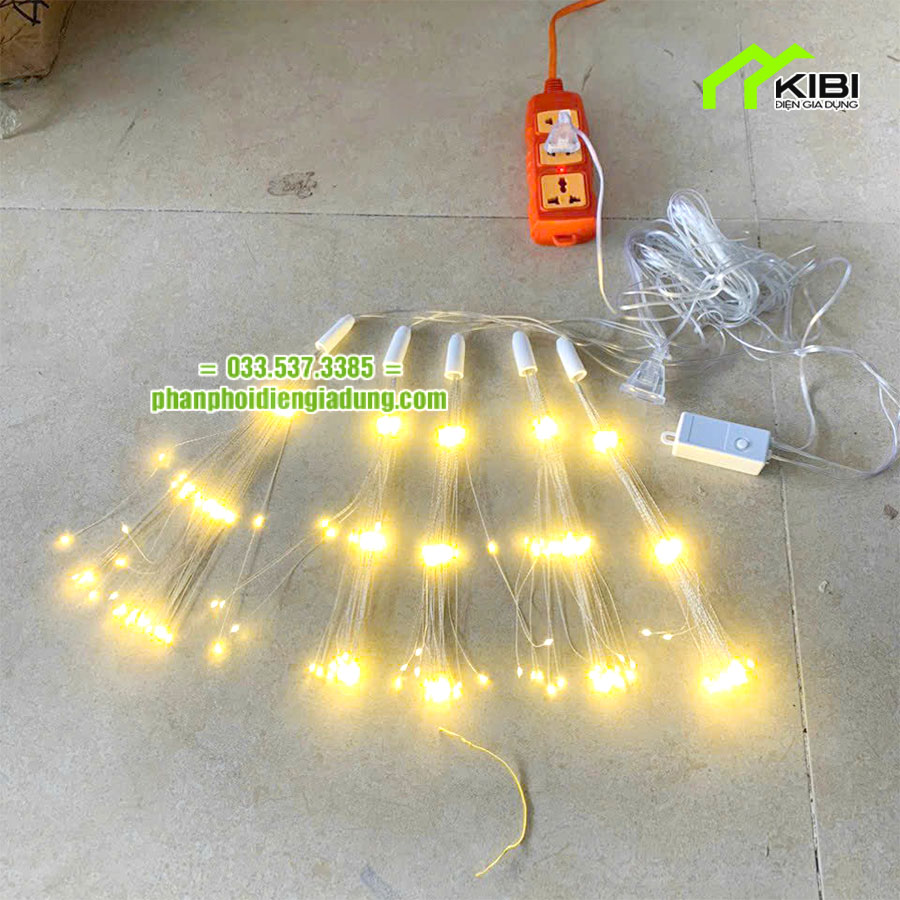 Đèn led pháo hoa, dây đèn chớp nháy nhiều màu