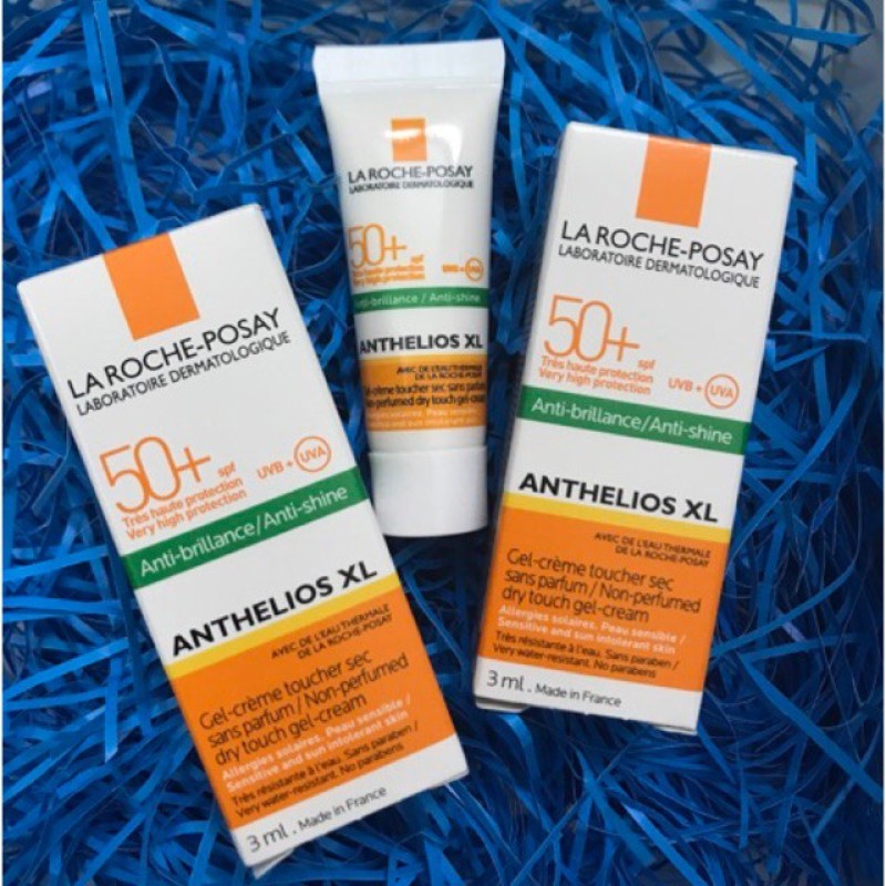 Sample Kem Chống Nắng Cho Da Dầu La Roche Posay Anthelios XL SPF 50+ Dry Touch Gel-Cream Anti-Shine- 3ml