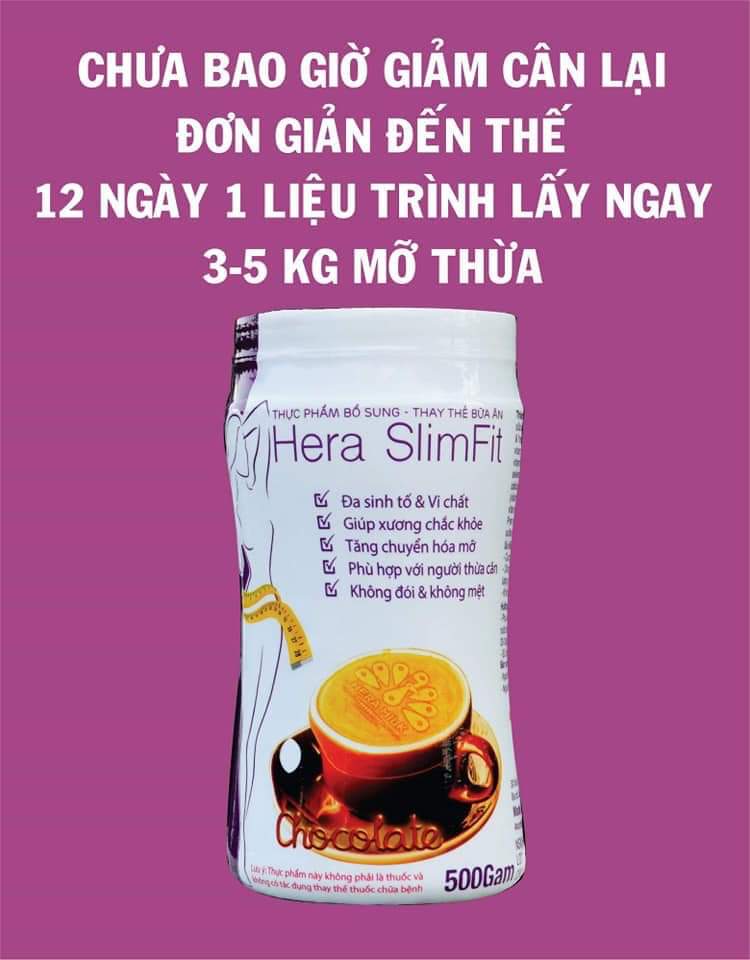 [HCM]Sữa giảm cân theo tiêu chuẩn Đức – Hera SlimFit (Hộp 500g)
