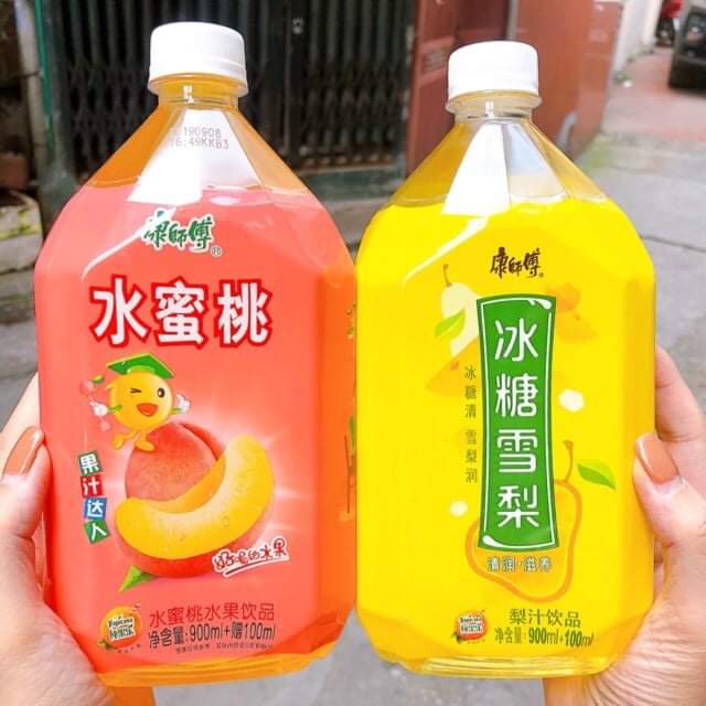 [HCM]Combo 2 chai Nước ép lê đào đường phèn chai 1lit